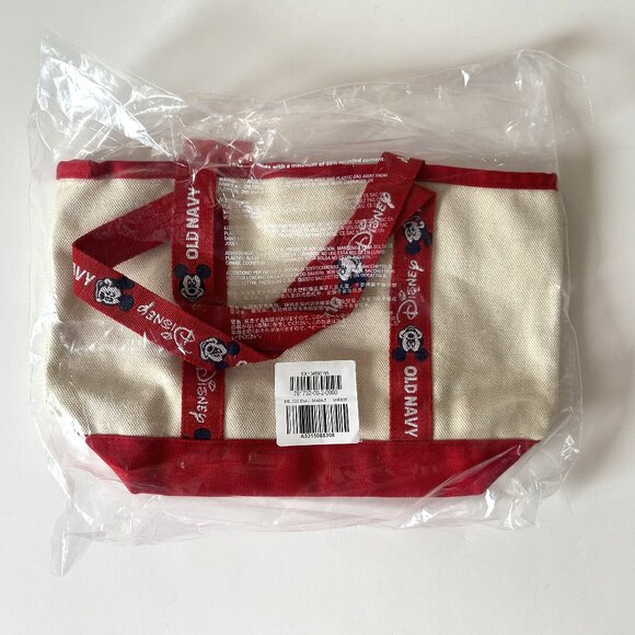 Old Navy x Disney Mini Tote Bag Mickey Mouse Canvas - Picture 7 of 7